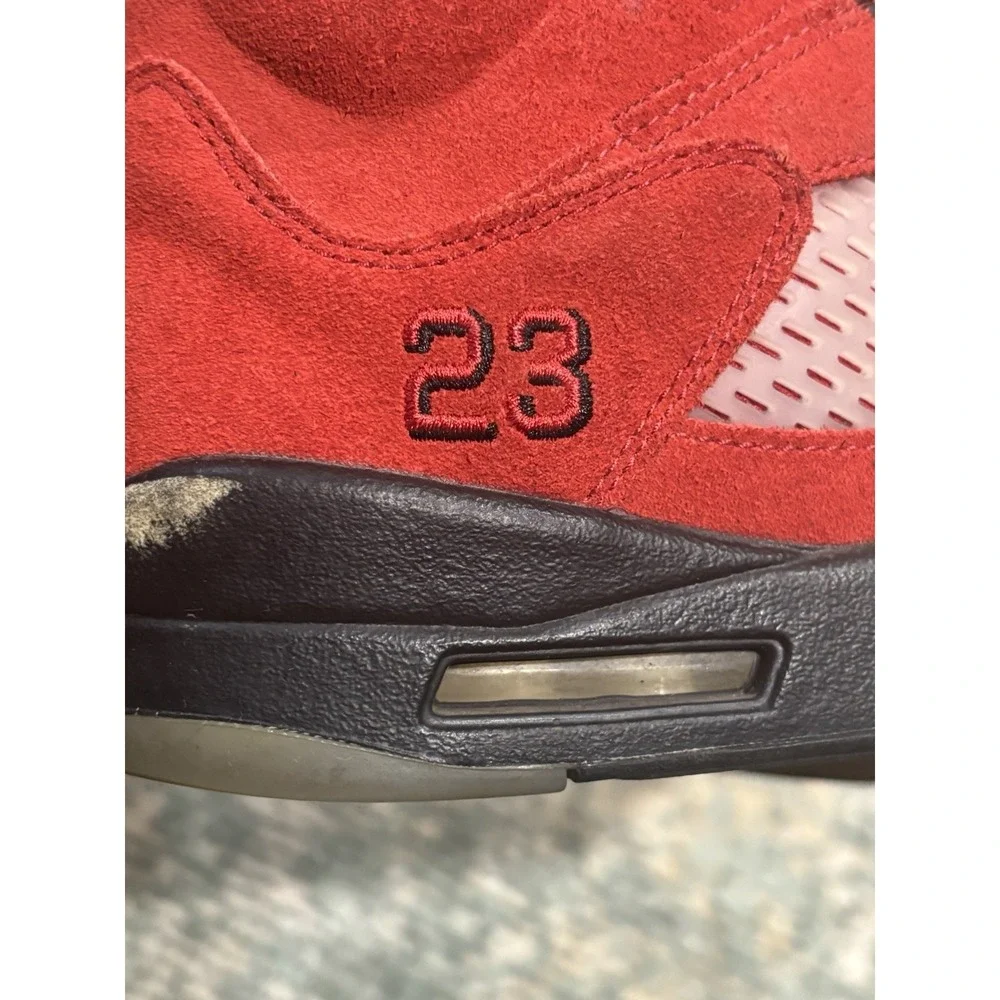 Size 8 - Air Jordan 5 Retro Raging Bull Red Suede‎